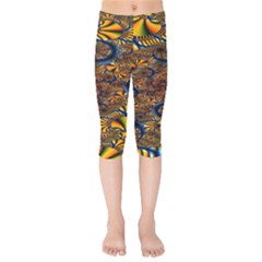 Pattern Bright Kids  Capri Leggings 