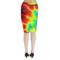 Misc Fractals Midi Wrap Pencil Skirt View2