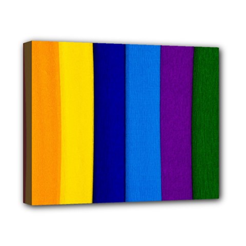 Paper Rainbow Colorful Colors Canvas 10  X 8 