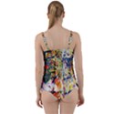 Multicolor Anime Colors Colorful Twist Front Tankini Set View2