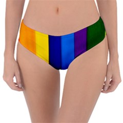 Paper Rainbow Colorful Colors Reversible Classic Bikini Bottoms