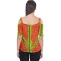 Nature Leaves Cutout Shoulder Tee View2