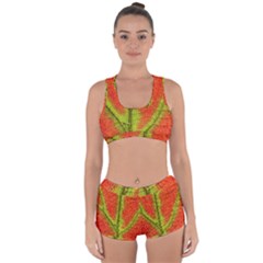 Nature Leaves Racerback Boyleg Bikini Set by BangZart