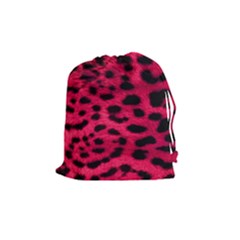 Leopard Skin Drawstring Pouches (medium)  by BangZart