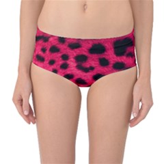 Leopard Skin Mid-waist Bikini Bottoms by BangZart