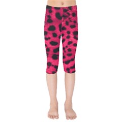 Leopard Skin Kids  Capri Leggings 