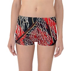 Leaf Pattern Boyleg Bikini Bottoms by BangZart