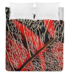 Leaf Pattern Duvet Cover Double Side (queen Size) by BangZart