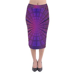 Matrix Velvet Midi Pencil Skirt by BangZart