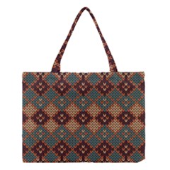 Knitted Pattern Medium Tote Bag by BangZart