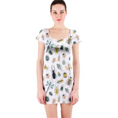 Insect Animal Pattern Short Sleeve Bodycon Dress by BangZart