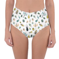 Insect Animal Pattern Reversible High-waist Bikini Bottoms by BangZart