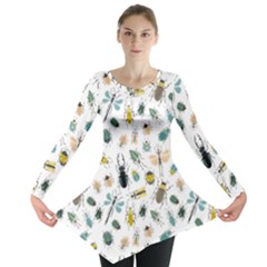 Insect Animal Pattern Long Sleeve Tunic  by BangZart