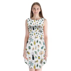 Insect Animal Pattern Sleeveless Chiffon Dress   by BangZart