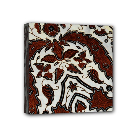 Javanese Batik Mini Canvas 4  X 4  by BangZart