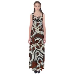 Javanese Batik Empire Waist Maxi Dress by BangZart