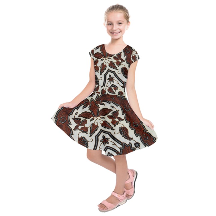 Javanese Batik Kids  Short Sleeve Dress