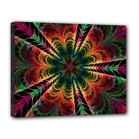 Kaleidoscope Patterns Colors Canvas 14  X 11  by BangZart