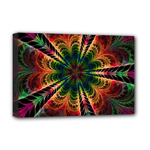 Kaleidoscope Patterns Colors Deluxe Canvas 18  X 12   by BangZart