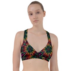 Kaleidoscope Patterns Colors Sweetheart Sports Bra