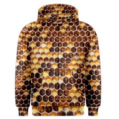 Honey Honeycomb Pattern Men s Zipper Hoodie by BangZart