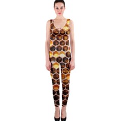 Honey Honeycomb Pattern Onepiece Catsuit by BangZart