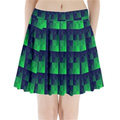 Fractal Pleated Mini Skirt by BangZart