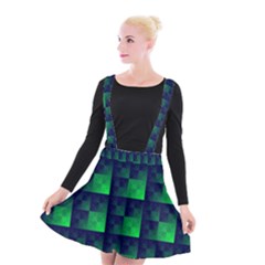 Fractal Suspender Skater Skirt by BangZart