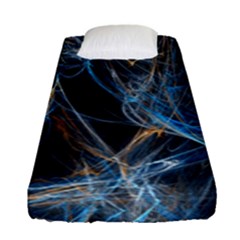 Fractal Tangled Minds Fitted Sheet (single Size) by BangZart