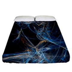 Fractal Tangled Minds Fitted Sheet (california King Size) by BangZart