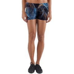 Fractal Tangled Minds Yoga Shorts