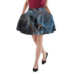 Fractal Tangled Minds A-line Pocket Skirt by BangZart