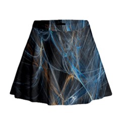 Fractal Tangled Minds Mini Flare Skirt by BangZart