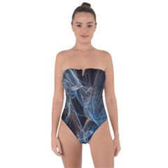 Fractal Tangled Minds Tie Back One Piece Swimsuit by BangZart