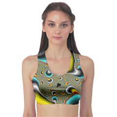 Fractals Random Bluray Sports Bra by BangZart