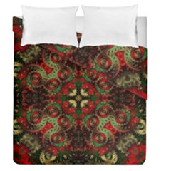 Fractal Kaleidoscope Duvet Cover Double Side (queen Size) by BangZart