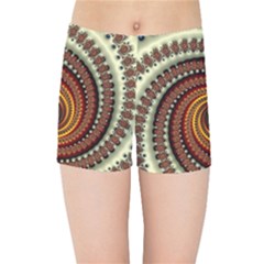 Fractal Pattern Kids Sports Shorts