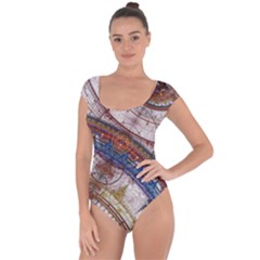 Fractal Circles Short Sleeve Leotard 