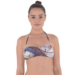 Fractal Circles Halter Bandeau Bikini Top