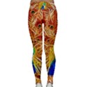 Fractal Peacock Art Classic Yoga Leggings View2