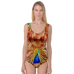 Fractal Peacock Art Princess Tank Leotard  by BangZart