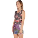 Black Zigzag Flamingo & Florals Bodycon Dress View2