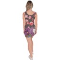 Black Zigzag Flamingo & Florals Bodycon Dress View4