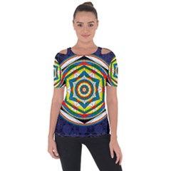 Flower Of Life Universal Mandala Short Sleeve Top