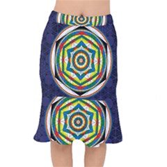 Flower Of Life Universal Mandala Mermaid Skirt by BangZart