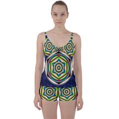 Flower Of Life Universal Mandala Tie Front Two Piece Tankini by BangZart