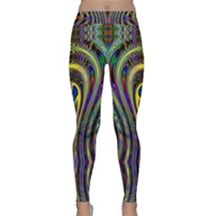 Curves Color Abstract Classic Yoga Leggings by BangZart