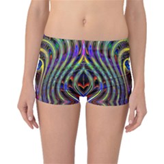 Curves Color Abstract Boyleg Bikini Bottoms by BangZart