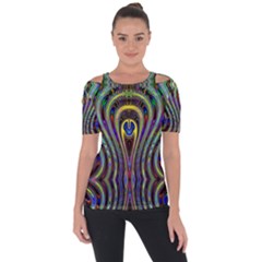 Curves Color Abstract Short Sleeve Top