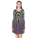 Curves Color Abstract Flare Dress View1